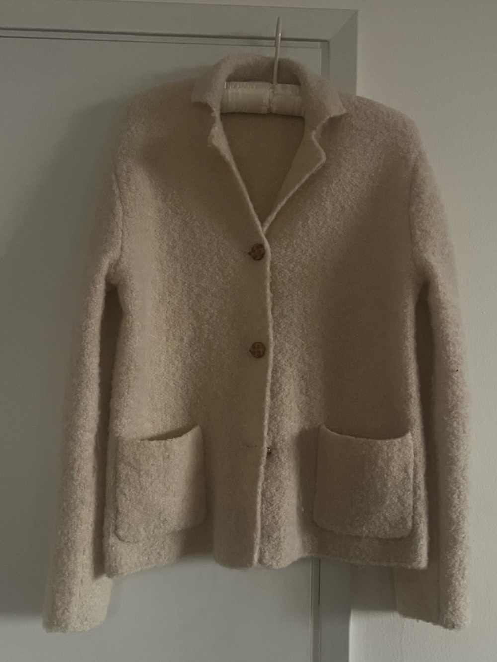 Ines De La Fressange Cream Boucle  Blazer • S/M